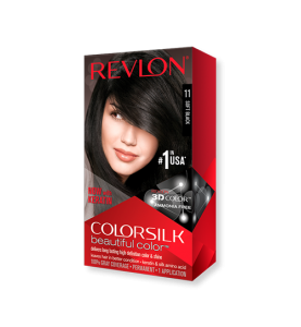 Tinte ColorSilk Beautiful Color REVLON Soft Black #11 (Gratis crema Aquamarine)