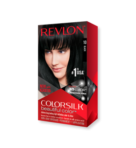Tinte ColorSilk Beautiful Color REVLON Black #10 (Gratis crema Aquamarine)